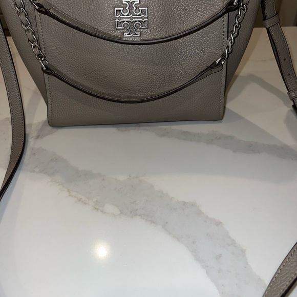 Tory Burch Gray Leather Women's Bag - Picture 2 of 8